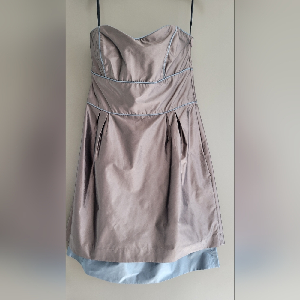 Thread Social Bronze/Steel Cocktail Dress (Size 4)